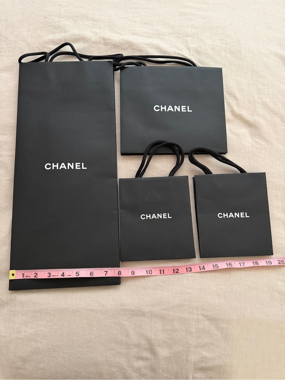 Auth Chanel Shopping Bags - Set of 4
